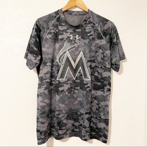 Under Armour Miami Marlins Camo‎ T-Shirt Size Medium​